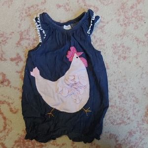 EUC Mudpie Romper 12-18 Months 🐔